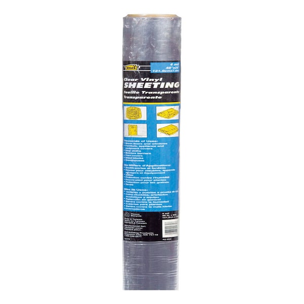 M-D Building Products Clear Indoor and Outdoor Vinyl Sheeting 25 ft. W X 36 in. L 04762 - main